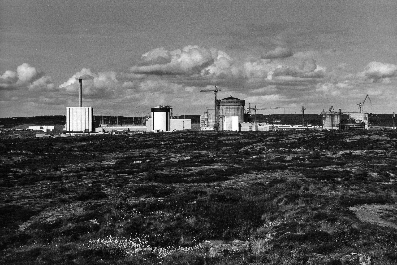 Historiskt fotografi av Ringhals kraftverk